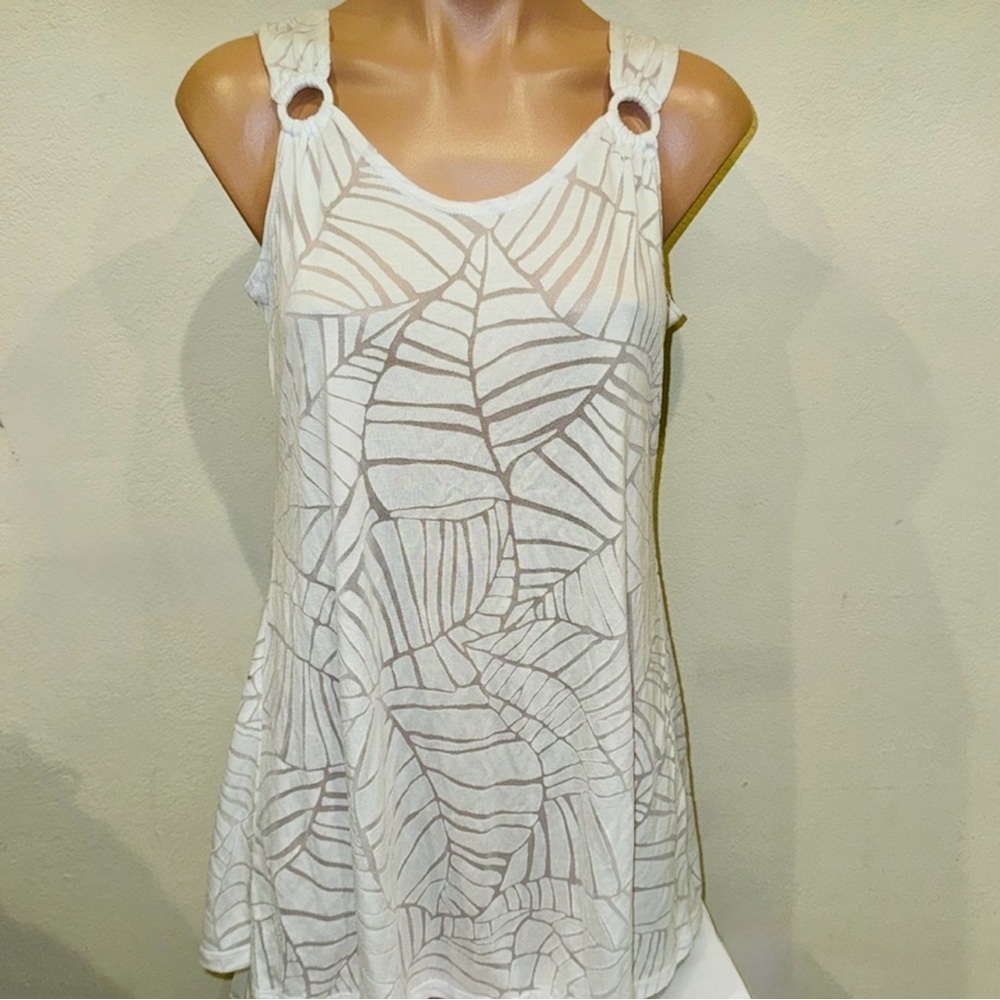 J Valdi Palm Leaf Design Swim Cover Up